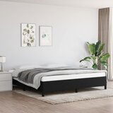 Maison Chic Posteljni okvir - Dvoposteljna postelja - Zakonska postelja brez vzmetnice črn 200x200 cm blago-J3868, (21766835) | Shoptok.si
