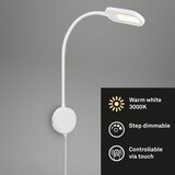 BRILONER 2177016 - LED prigušiva fleksibilna zidna lampa LED/6W/230V bela | Eponuda.com