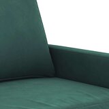 vidaXL Dvosjed tamnozeleni 120 cm baršunasti | shoptok.hr