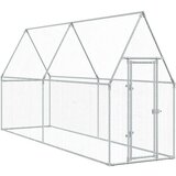  Kokošnjak srebrn 400x100x190 cm pocinkano jeklo | Shoptok.si