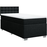  Krevet s oprugama i madracem crni 90x200 cm od tkanine | shoptok.hr