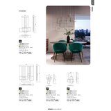  Redo 01-2318 - LED prigušiva luster na sajli PLANA LED/80W/230V crna | Eponuda.com