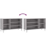 vidaXL omarica za čevlje siva sonoma 102x36x60 cm inženirski les | Shoptok.si