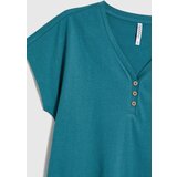 Marisse Cotton Blouse With Buttons, Green | Eponuda.ba