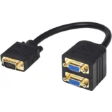 VGA spliter na 2xVGA (m/ž) 0.2m (Crna)