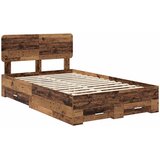  Krevetna konstrukcija Staro drvo 120 x 190 cm Konstruirano drvo Smeđa 190 x 123 x 90 cm | Shoptok.si
