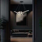  LED luster na sajli LED/24W/230V 3000K crna | Eponuda.com