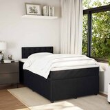  Krevet box spring s madracem crni 120 x 190 cm baršunasti | shoptok.hr