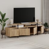 Marckeric TV omarica v hrastovem dekorju v naravni barvi 160x48 cm Hinoa – | Shoptok.si