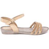 Shelvt Caramel sandals with decorative straps Cene
