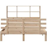  Krevet s regalom za knjige bez madraca 160x200 cm od borovine | shoptok.hr