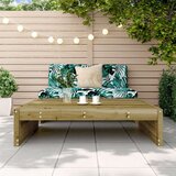  Vrtni stolček za noge 120x80 cm impregnirana borovina | Shoptok.si