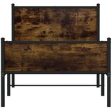  Metalni okvir kreveta bez madraca boja hrasta 80x200 cm | shoptok.hr