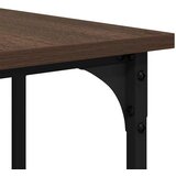  Radni stol stol boja smeđeg hrasta 139x139x75 cm | shoptok.hr