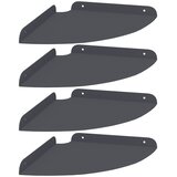  Lebdeća polica s policom 4 pcs Antracit 24 x 24 x 2,3 cm | shoptok.hr