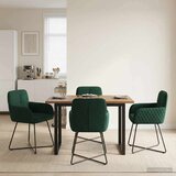 vidaXL Trpezarijske stolice 4 pcs Baršun Tamnozelena 59 x 56,5 x 86 cm | Eponuda.com