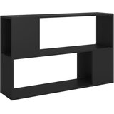 Furnova Knjižna omara črna 100x24x63 cm iverna plošča, (21933583) | Shoptok.si