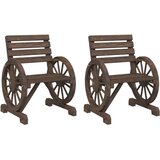 Maison Chic Vrtni Stoli - Stol za vrt 2 kosa 58x58x78,5 cm trden les jelke JS482, (21877340) | Shoptok.si
