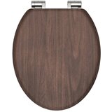 SCHÜTTE Deska za WC školjko s počasnim zapiranjem DARK WOOD mediapan Cene
