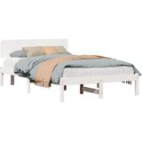  Krevetna konstrukcija Bijelo 120 x 190 cm Čvrsto borovo drvo | shoptok.hr