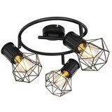 Merkury market Stropni reflektor Priska (40 W, Črne barve, E27) | Shoptok.si