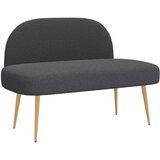  Oblikovana klupa s naslonjačem Tamnosiva 110 x 60 x 76 cm | Eponuda.com