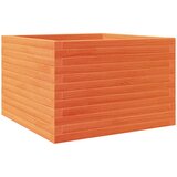 Furnova Vrtno cvetlično korito voščeno rjavo 70x70x46 cm trdna borovina, (21920563) | Shoptok.si