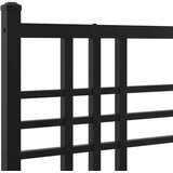 vidaXL Metalno uzglavlje crno 200 cm | shoptok.hr
