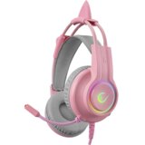 Rampage Slušalice sa mikrofonom gaming RM-K91 X-CATTY Pink USB 7.1 Version RGB Gaming Headset, 36032 | Eponuda.ba