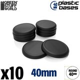 Green Stuff World Plastic Round Base with Lips 40mm (Pack x10) | Plastična Postolja 40mm Cene