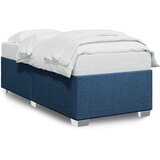  The Living Store Posteljni okvir moder 100x200 cm blago - Posteljni Okvir, (21496780) | Shoptok.si