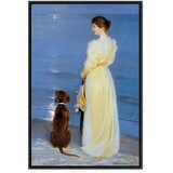  Slika - Peder Severin Kroyer – Summer Evening in Skagen 80x120 U crnom drvenom okviru | shoptok.hr