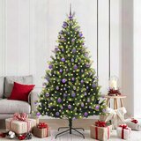 vidaXL Umjetno obješeno božićno drvce s 300 LED lampica Zelena 210 cm | shoptok.hr