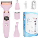 INF 4-v-1 ženski električni brivnik – neboleče odstranjevanje dlak za obraz, telo, nos in obrvi Pink, (5000287132) | Shoptok.si