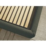 Bobochic Paris Temno zelena oblazinjena zakonska postelja s prostorom za shranjevanje/brez vzglavja z letvenim dnom 180x200 cm Inera – | Shoptok.si
