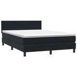 Box spring krevet s madracem crni 160x210 cm baršunasti | shoptok.hr