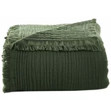 Mijolnir Kaki zeleno pregrinjalo iz muslina za zakonsko posteljo 200x250 cm –