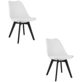 Mark stolica - bijele / crne noge x 2 | shoptok.hr