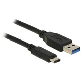 Delock Kabel USB 3.1 A-C 1m črn 83870 | Shoptok.si