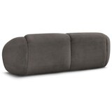 Bobochic Paris Sivorjava sedežna garnitura iz rebrastega žameta 250 cm Tina – | Shoptok.si