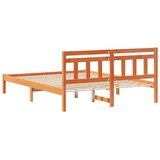  Krevetna konstrukcija Smeđa 140 x 200 cm Čvrsto borovo drvo | shoptok.hr