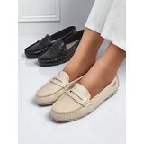 Resti Beige Kallista Women's Loafers - Premium Suede Ecological Leather | ePonuda.com
