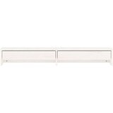  Za monitor bijeli 100x27x15 cm od masivne borovine | shoptok.hr