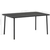  Vrtni stol tamno sivi 150 x 90 x 72 cm čelik | Eponuda.ba