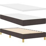 vidaXL Box spring krevet Tamno smeđa 90 x 190 cm tkanina | shoptok.hr