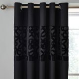 Catherine Lansfield Crne zavjese u setu 2 kom 168x183 cm Lattice Cut – | shoptok.hr