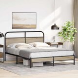  Metalni okvir kreveta bez madraca boja hrasta 160x200 cm | shoptok.hr