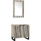  Set ormarića za kupaonicu 2 pcs Bijela Čvrsto drvo manga Cijene