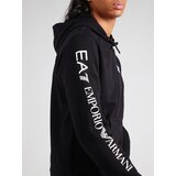 Ea7 Emporio Armani Sweater majica crna / bijela | shoptok.hr