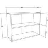 MID.YOU Kuhinjska Zgornja Omarica Esilo, Siva, Bela | Shoptok.si